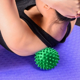 Acupressure Massage Ball, 3.5 inch | Ideal for Physiotherapy, Deep Tissue Massage, Trigger Point Therapy, Muscle Knots | Acupressure Therapy Ball for Myofascial Release & Pain Relief, (Blue)