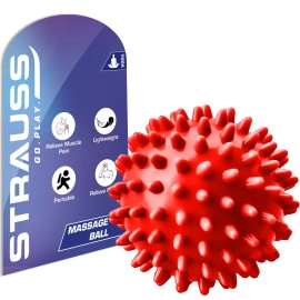 Acupressure Massage Ball, 3.5 inch | Ideal for Physiotherapy, Deep Tissue Massage, Trigger Point Therapy, Muscle Knots | Acupressure Therapy Ball for Myofascial Release & Pain Relief, (Blue)