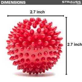 Acupressure Massage Ball, 3.5 inch | Ideal for Physiotherapy, Deep Tissue Massage, Trigger Point Therapy, Muscle Knots | Acupressure Therapy Ball for Myofascial Release & Pain Relief, (Blue)
