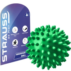 Acupressure Massage Ball, 3.5 inch | Ideal for Physiotherapy, Deep Tissue Massage, Trigger Point Therapy, Muscle Knots | Acupressure Therapy Ball for Myofascial Release & Pain Relief, (Blue)