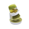 Odoser Jesopb Cleaning Brush with Storage Stand, for Kitchen Bathroom Tiles Dishwashing, Self Dispensing Home Cleaning Set Sink Sponge Holder