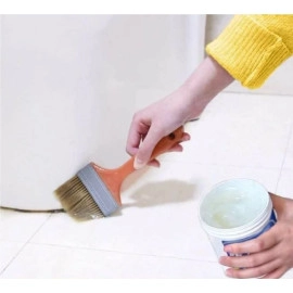 Crack Seal Glue 300Gm With Brush Transparent Waterproof Glue For Roof Leakage Crack Seal Agent Roof Water Leakage Solution Water Proof Glue Transparent Glue Waterproofing (300Ml)