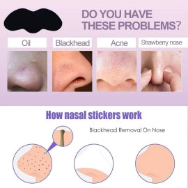 20 Pc's Nose Strips Blackhead Remover & Pore Cleanser Skincare Cleansing Charcoal for Women and man (20 Strips)
