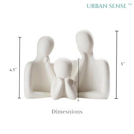 Yoga Girl Statue | Set of 3 | Minimalist Ceramic Meditation Thinker Sculpture | Decorative | Yoga Statues