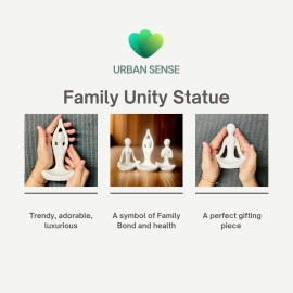 Yoga Girl Statue | Set of 3 | Minimalist Ceramic Meditation Thinker Sculpture | Decorative | Yoga Statues