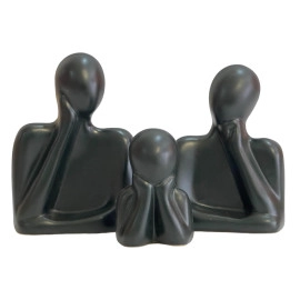 Yoga Girl Statue | Set of 3 | Minimalist Ceramic Meditation Thinker Sculpture | Decorative | Yoga Statues