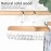 Anti-Slip Multi Hook Coat Rack, Multifunctional Non-Slip Storage Hangers with 8 Hooks 360 Degree Swivel Wooden Belt Hanger for Home Closet Clothing Storage Organization (Pack of 4)