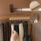 Anti-Slip Multi Hook Coat Rack, Multifunctional Non-Slip Storage Hangers with 8 Hooks 360 Degree Swivel Wooden Belt Hanger for Home Closet Clothing Storage Organization (Pack of 4)