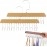 Anti-Slip Multi Hook Coat Rack, Multifunctional Non-Slip Storage Hangers with 8 Hooks 360 Degree Swivel Wooden Belt Hanger for Home Closet Clothing Storage Organization (Pack of 4)
