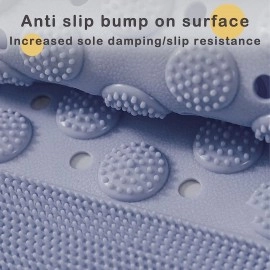 Anti Skid Bath mat with Foot Scrubber for Bath Room Shower mat with Suction Cups & Drain Holes Silicone Floor mat for Kids & Adults (70 x 35, Grey)