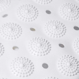 Anti Skid Mat for Bath and Bathroom Shower Mat Floor Bathroom Anti Slip Mat with Suction Cups & Drain Holes (Grey 40x100 cm)