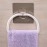 Magic Sticker Self Adhesive Round Shape Towel Napkin Hanger Stand Rod for Bathroom Kitchen Office Wash Basin Reusable Napkin Towel Hanger Rack Wall Mount Towel Ring