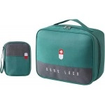 Medicine Pouch for Travel Medicine Pill Tablet Storage Organizer Bag First Aid Organizer Bag Mini Empty Medical Storage Bag for Home, Office, Travel - Set of 2