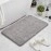 Microfiber Bath Mat Super Absorbent Anti-Skid Mats for Bathroom Mat for Kitchen Bedroom Shower Rugs Door Mat - 60 x 40 CM (Grey)