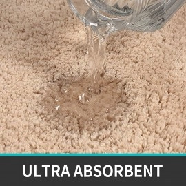 Microfiber Bath Mat Super Absorbent Anti-Skid Mats for Bathroom Mat for Kitchen Bedroom Shower Rugs Door Mat - 60 x 40 CM (Grey)