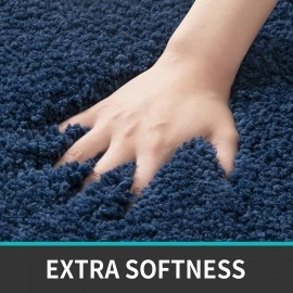 Microfiber Bath Mat Super Absorbent Anti-Skid Mats for Bathroom Mat for Kitchen Bedroom Shower Rugs Door Mat - 60 x 40 CM (Grey)