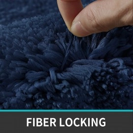 Microfiber Bath Mat Super Absorbent Anti-Skid Mats for Bathroom Mat for Kitchen Bedroom Shower Rugs Door Mat - 60 x 40 CM (Grey)