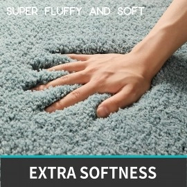 Microfiber Bath Mat Super Absorbent Anti-Skid Mats for Bathroom Mat for Kitchen Bedroom Shower Rugs Door Mat - 60 x 40 CM (Grey)