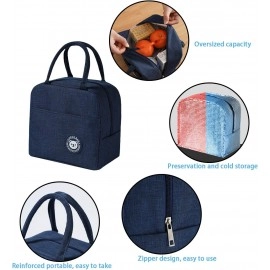 Polyester Insulated Lunch Bag Tiffin Bag for Office for Women, for Kids to School Picnic Travelling Lunch Box Cover Lunch Bag for Office with Handle (Grey) (Size: 23 X 12X 19)