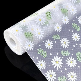 Print Fridge Drawer Mats Fridge mat Kitchen mat Shelf mat Table mat Cupboard mat Cabinet Drawer Shelf Mat Liner Sheets Waterproof Strong Table Mat EVA for Bathroom mat (45x500 Cm)