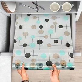 Print Fridge Drawer Mats Fridge mat Kitchen mat Shelf mat Table mat Cupboard mat Cabinet Drawer Shelf Mat Liner Sheets Waterproof Strong Table Mat EVA for Bathroom mat (45x500 Cm)