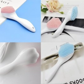 Silicone Face Cleansing Brush for Exfoliating Massage Manual Face Scrubber Exfoliating Brush for Face Skincare Brush