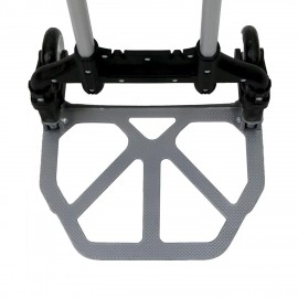 VDNSI Stainless Steel Foldable Collapsible Travelling Shopping Luggage Manual Trolley Cart (Weight Capacity 80 Kg, Silver)