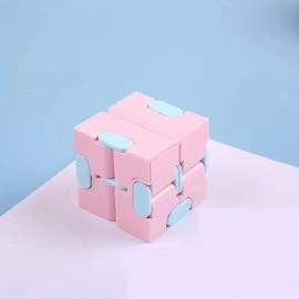 Infinity Cube Fidget Toys for Stress Relief Toys for Boys & Girls. Cool and Unique Gadgets Easy to Carry Blue Color, ABS Safe Material Sensory Toys for Kids. Fidget Cube for Long Hours Playing.