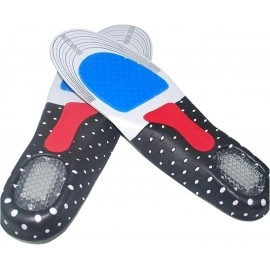 Gel Insoles Men Women EVA Memory Foam Shoe Insoles Orthopedic Insole Breathable Soft Comfort Functional Sports Insoles for Flat Feet Plantar Fasciitis Foot Pain Heel Spurs (Black)