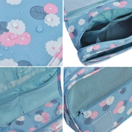 Portable Multifunctional Hanging Travel Toiletry Case Travel Organizer Cosmetic Bag for Women & Men Kit with Hanging Hook (Colour May Vary)