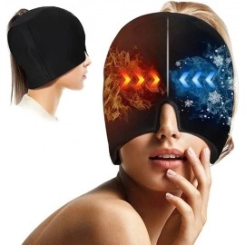 Migraine Relief Cap Headache Relief Cap Hot & Cold Therapy Hat, Migraine Relief Cap ,Cool Gel Head Wrap, Headache Cap Ice Pack Mask, Cold Compress Migraine Relief Products Device for Tension & Stress (Random color)