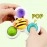 Baby Bath Toys 3 PCS Spinner Toy for Baby Spinners for Baby Toddlers Boys Girls Waterproof Suction Cup Spinning Top Rotating Montessori Learning Toy Sticks to Smooth Surface (Multicolor)