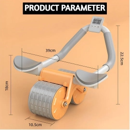 Ab roller Wheel, Automatic Rebound 2 In 1 For Abs Workout, Abdominal Fitness Wheel for men women, Dynamic Core Trainer Plank Exercise Wheels with Phone Stand For Home Gym Fitness