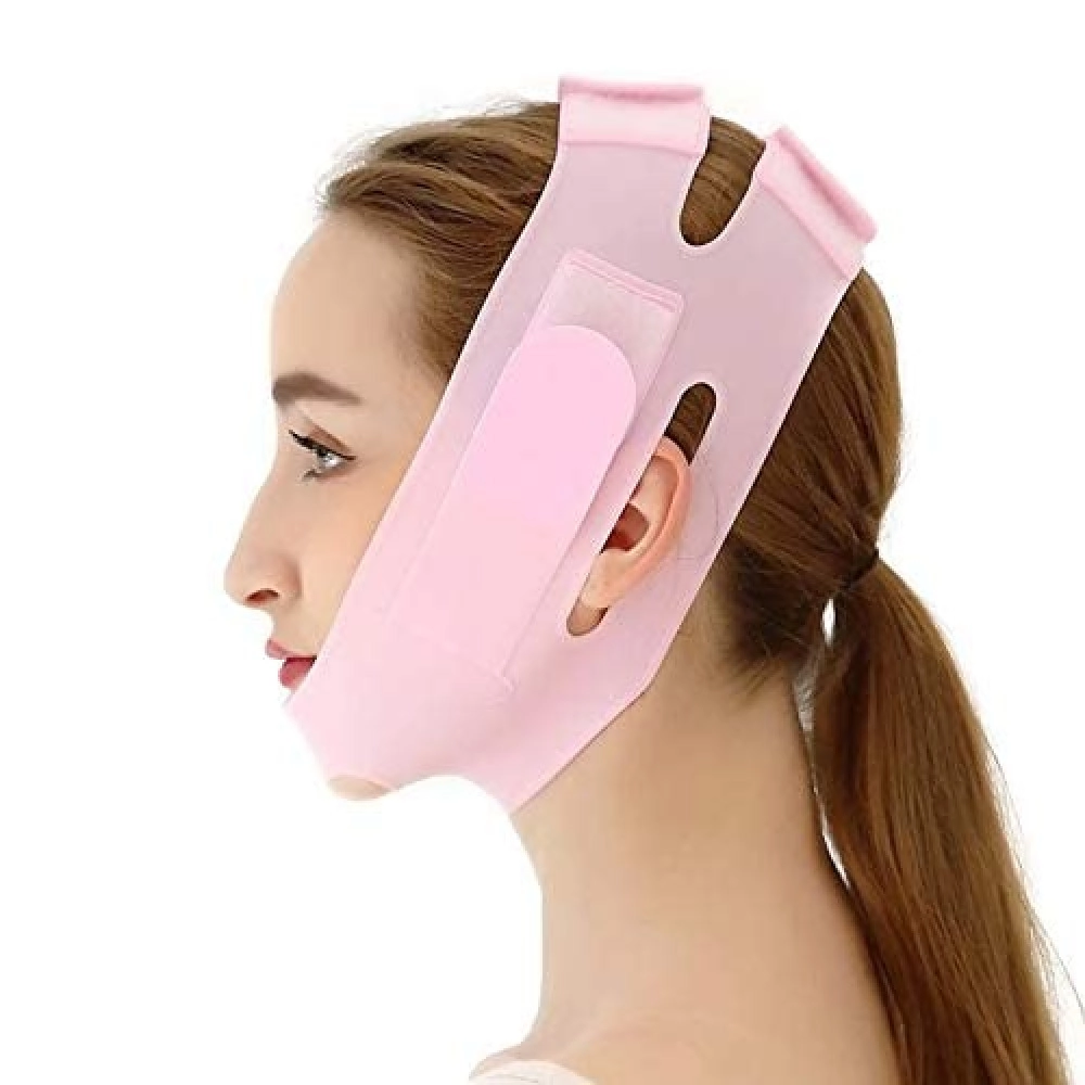 Double Chin Lift Mask,Silicon V Line Lifting face lifting mask Double Chin Reducer for Women and Men Tightening Skin