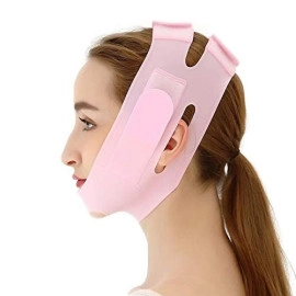 Double Chin Lift Mask,Silicon V Line Lifting face lifting mask Double Chin Reducer for Women and Men Tightening Skin