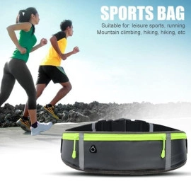 Running Belt Waist Pack Bag, Workout Gear, 3 Pockets Gym Fitness Fanny Pack for Phone, Cell Phone Holder for Running, Jogging Pocket Belt for Women & Men, Running Accessories