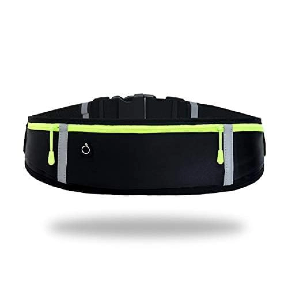 Running Belt Waist Pack Bag, Workout Gear, 3 Pockets Gym Fitness Fanny Pack for Phone, Cell Phone Holder for Running, Jogging Pocket Belt for Women & Men, Running Accessories