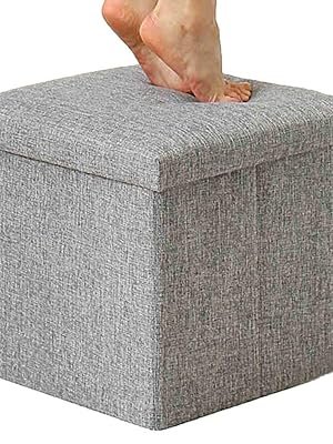ALMAND-30X30X30-cm-Folding-Storage-Ottoman-Cube-Footrest-Stool-Coffee-Table-Pupp