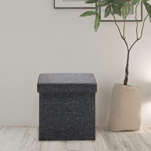 ALMAND-30X30X30-cm-Folding-Storage-Ottoman-Cube-Footrest-Stool-Coffee-Table-Pupp