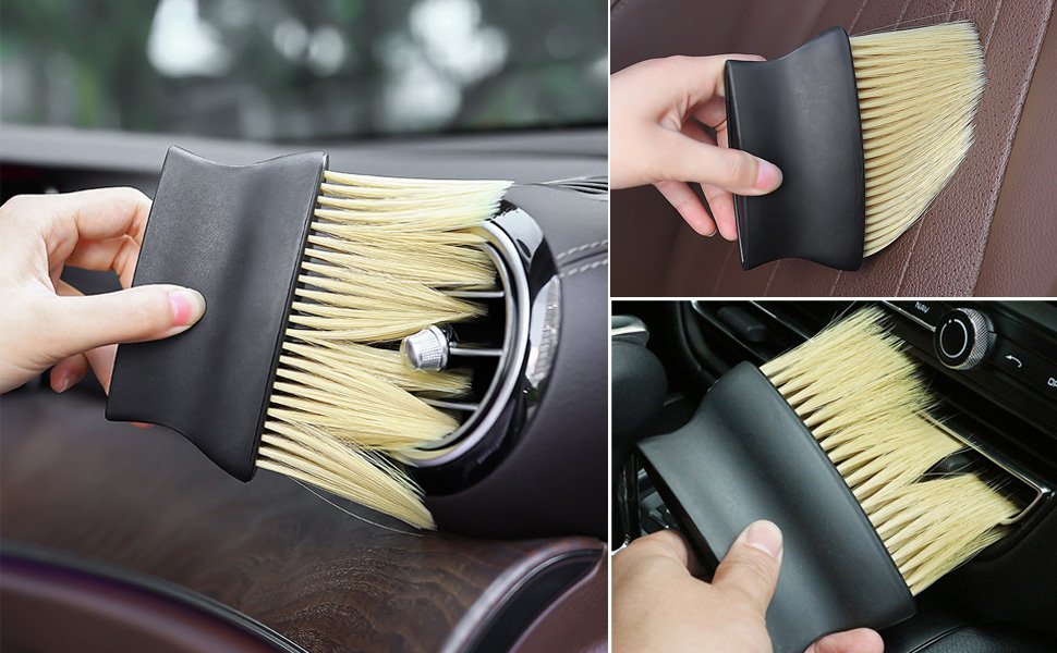 Antson2pcsComboInteriorCleaningBrushMultipurposeCarInteriorACVentDashboardDustDi