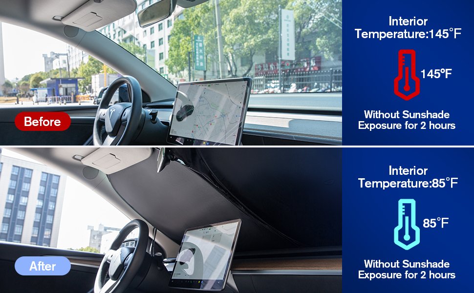 BELLOXCarWindshieldSunShadeProtectorCarCoolVisorSunShadeCarFrontWindowSunshadefo