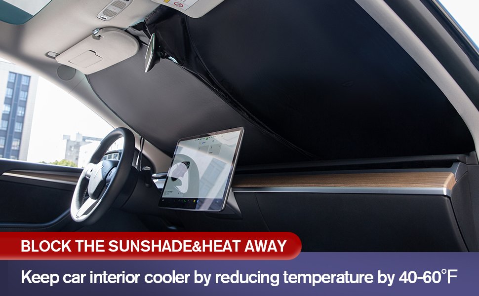 BELLOXCarWindshieldSunShadeProtectorCarCoolVisorSunShadeCarFrontWindowSunshadefo