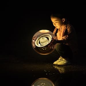 BITTZOOT3DGalaxyCrystalBallNightLampSolarSystemCrystalBallNightLightUSBTableColo