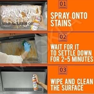 BigBuzzKitchenCleanerSprayOilGreaseStainRemoverStoveChimneyCleanerSprayNon-Flamm