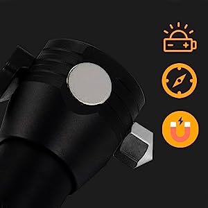Bletilla7ModeRechargeableAluminiumSolarLEDTorchLightPowerLongDistancewithTorchFl