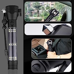 Bletilla7ModeRechargeableAluminiumSolarLEDTorchLightPowerLongDistancewithTorchFl