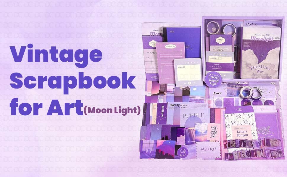 Buransh-348pcs-Journal-Supplies-Kit-Vintage-Scrapbook-for-Art-Journaling-Bullet-