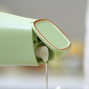 COLBEXGlassOliveOilDispenserOilandVinegarDispenserSetwithSilicaGelPourersWeighte