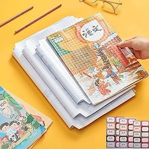 Catron-30-Piece-3-Different-Sizes-10-EachBook-Biding-Cover-Waterproof-School-Tex