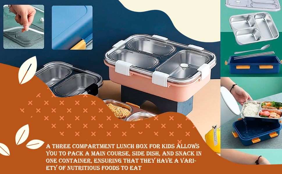 ContemporaryLunchBoxforKids3CompartmentInsulatedStainlessSteelTiffinBoxforBoysGi